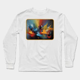 A Dialogue in Shapes, Art decor, wedding gift, Long Sleeve T-Shirt